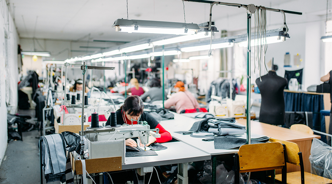 garment workers in an atelier